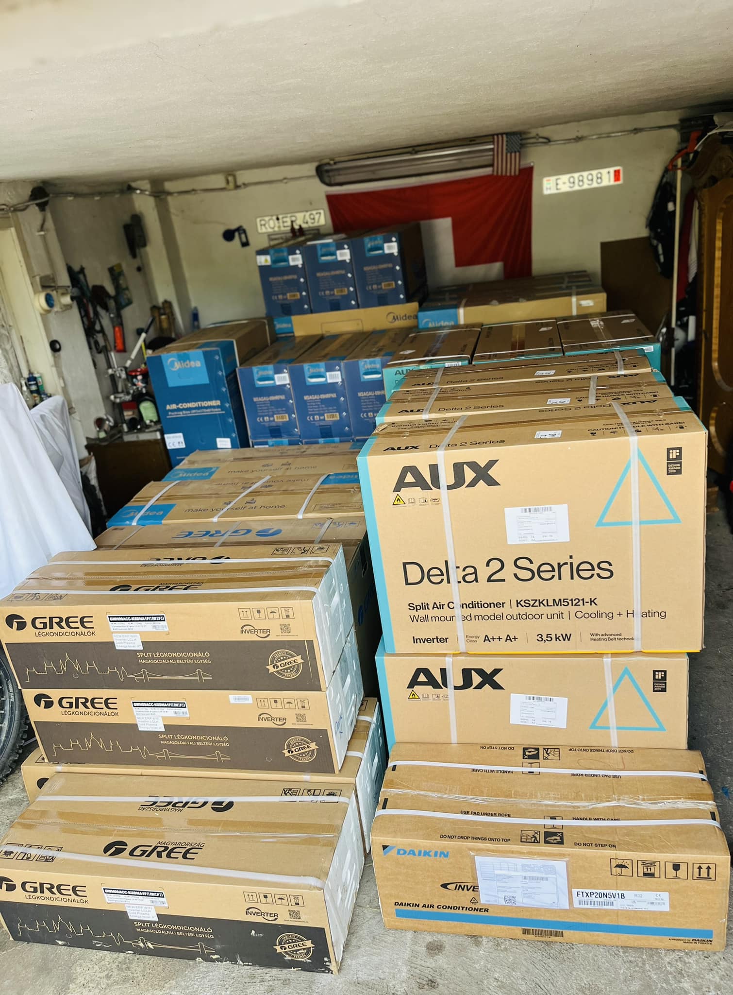 Klíma raktár készlet